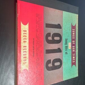 VTG Song Titles Of 1919 Songs of Our Times 1947 Decca 3/4 Record Album Set Waltz